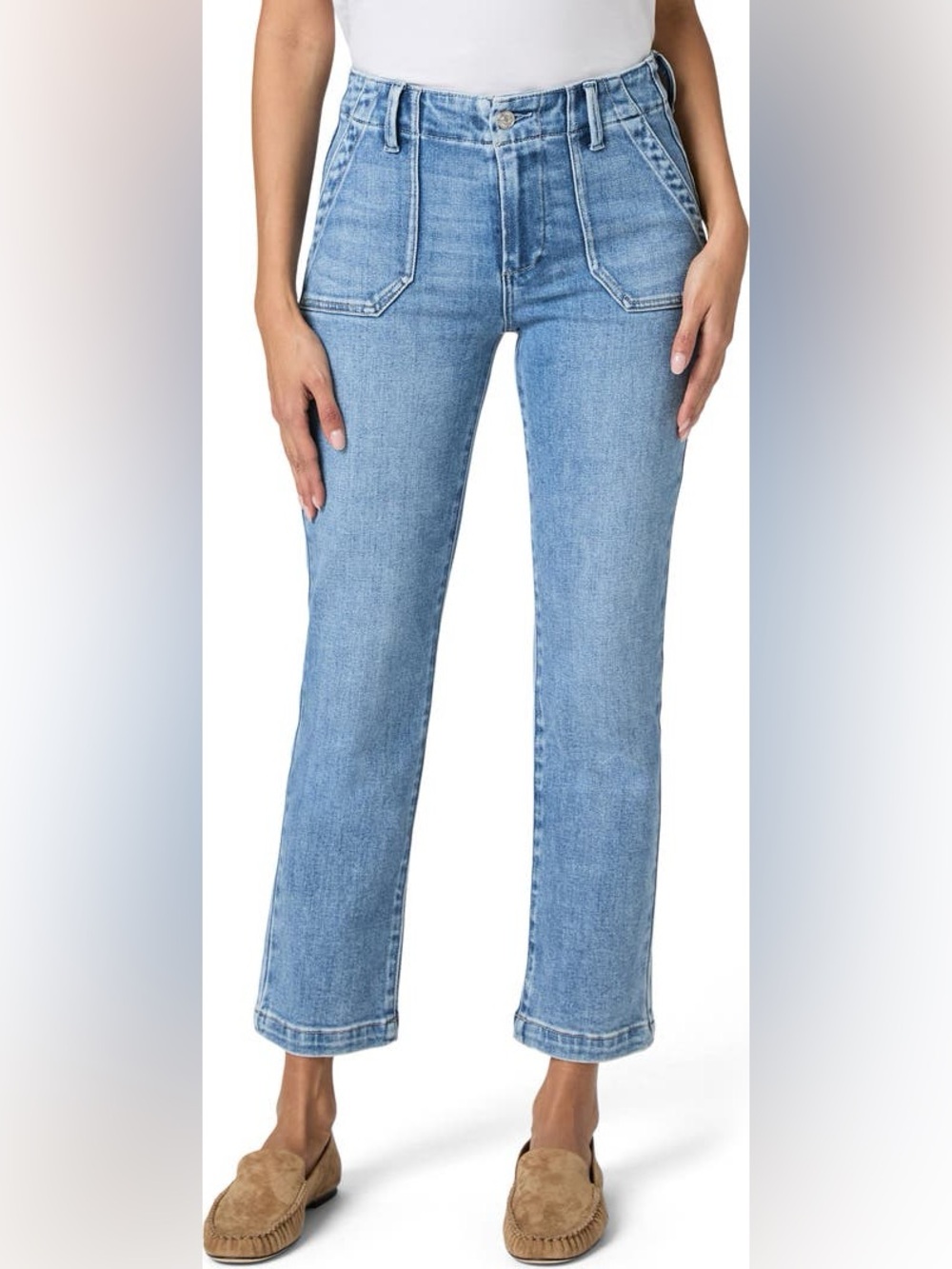 PAIGE Mayslie Ankle Straight Leg Jeans